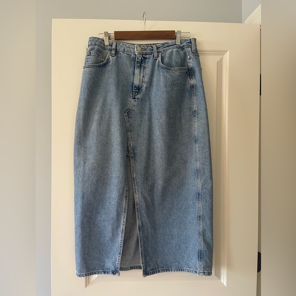 Mango Denim Maxi Skirt